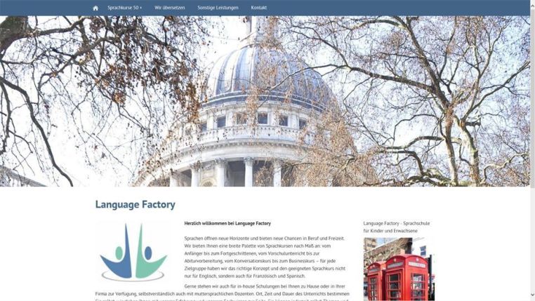frankencom Webdesign Sprachschule und Sprachkurse