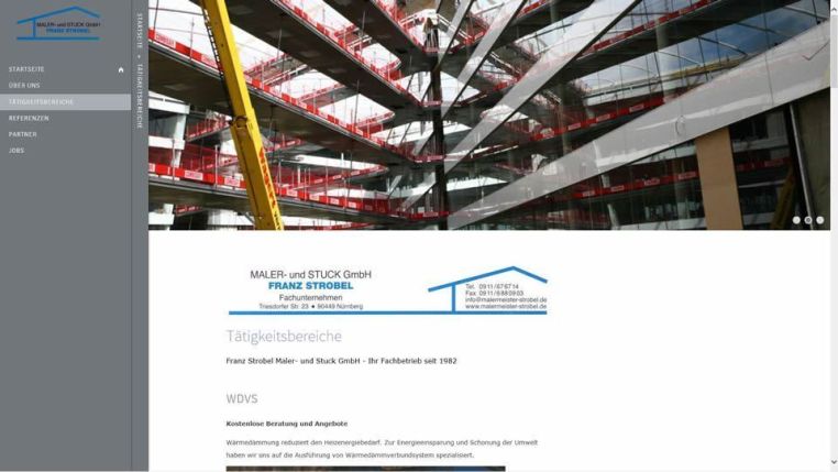 frankencom Webdesign Maler und Stuck Betrieb